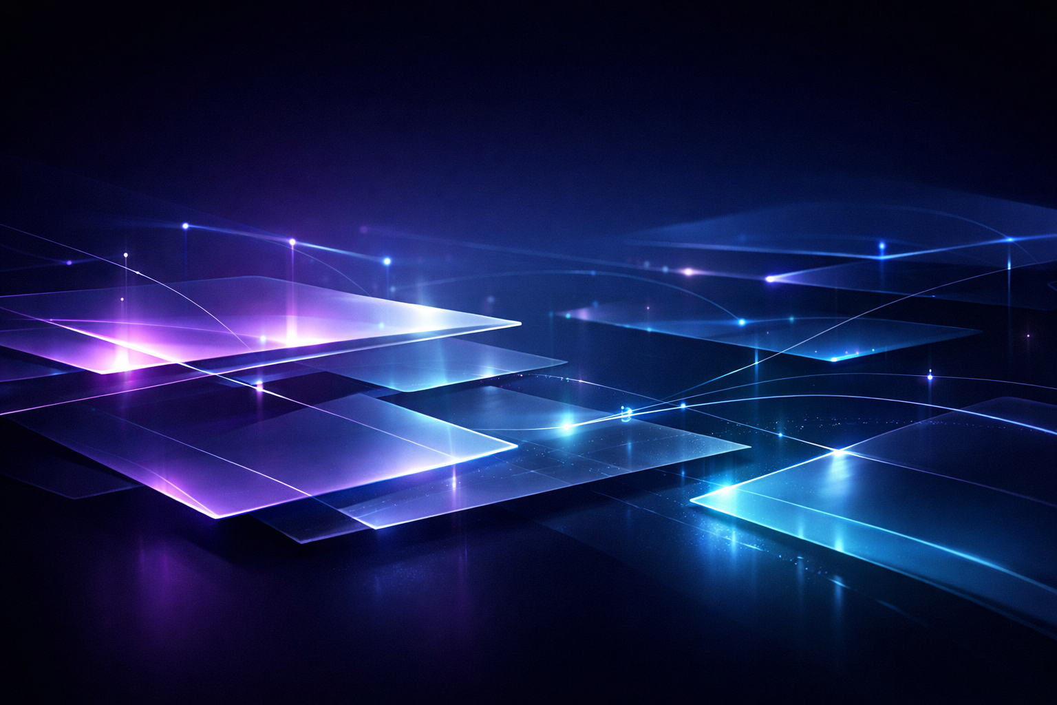 Visual astratta Kaleido Agency dedicata ai servizi
